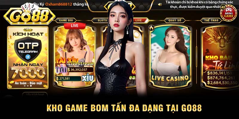 Săn thưởng cực khủng cùng kho game bài bom tấn tại go88